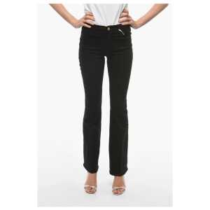 Frame High Waist Stretch Cotton Flared Jeans 26cm