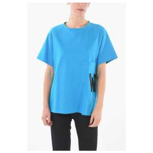 Woolrich Crew-Neck Maxi Tshirt with Patch Monogram