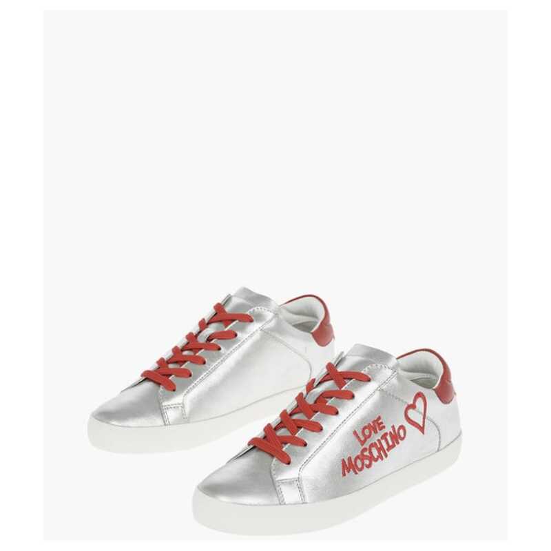 Moschino LOVE Metallic Leather Sneakers, theFeinheit