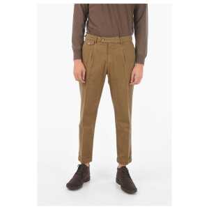 Cruna herringbone patterned single pleat RAVAL1P.S pants