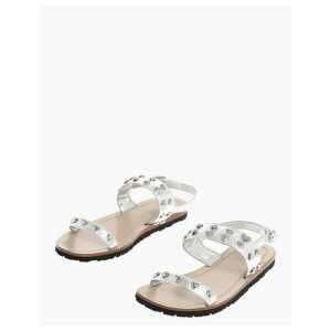 Moschino LOVE Leather Studded Sandal