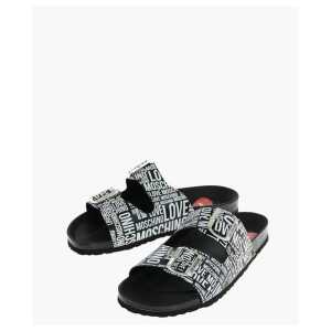 Moschino LOVE Leather Printed Sandal