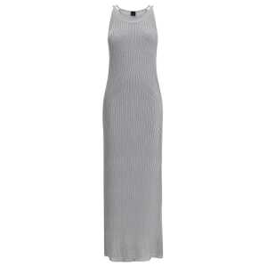 PINKO Metallic knit long Dress