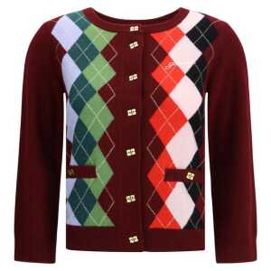 Ganni Check Cardigan