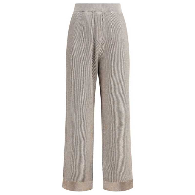 Brunello Cucinelli Ribbed lurex Pants, theFeinheit