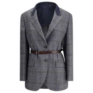 Brunello Cucinelli Prince of Wales pattern Blazer