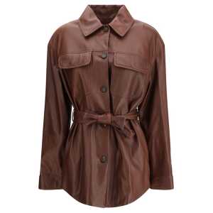 Brunello Cucinelli Saharan leather Jacket