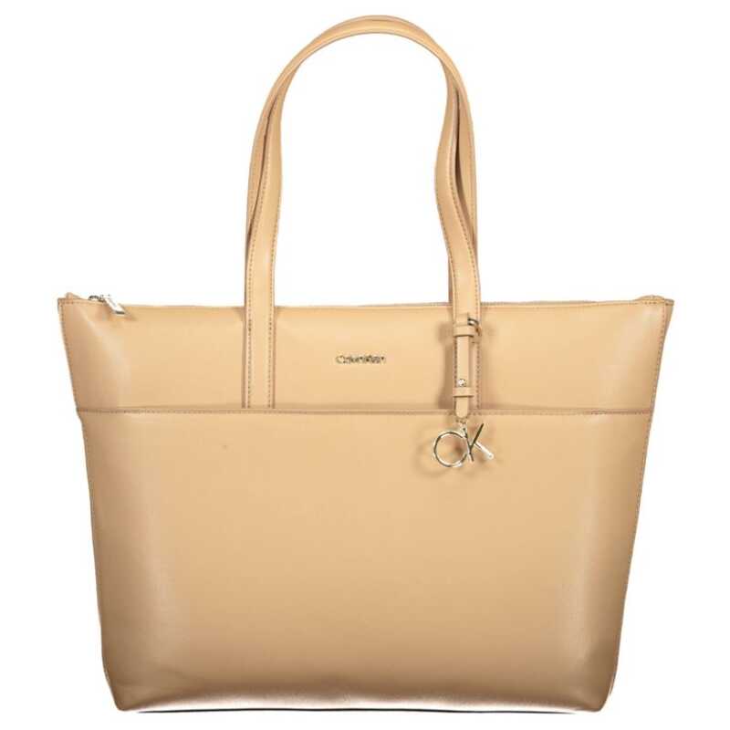 Calvin Klein Beige Polyester Women Handbag, theFeinheit