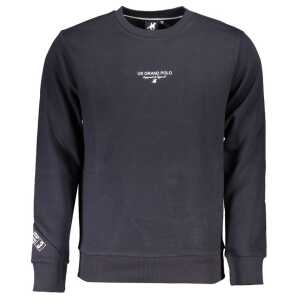 U.S. Grand Polo Elegant Fleece Crew Neck Sweatshirt in Blue