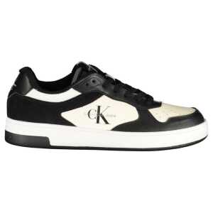 Calvin Klein Sleek Black Sneakers with Contrast Details