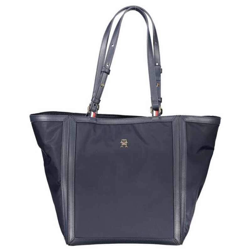 Tommy Hilfiger Blue Polyester Handbag, theFeinheit
