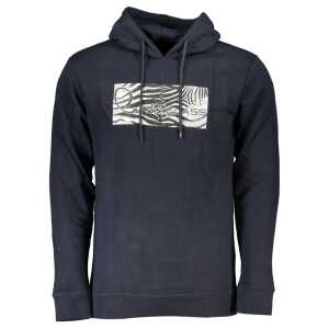Cavalli Class Blue Cotton Men Sweater