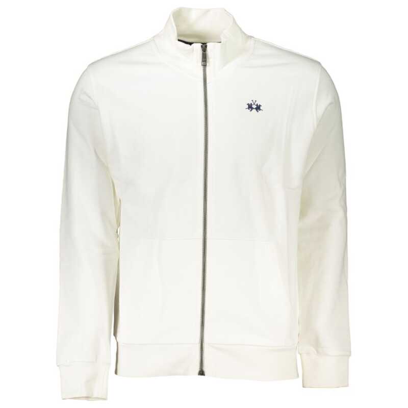 La Martina Elegant White Fleece Sweatshirt &#8211; Regular Fit, theFeinheit