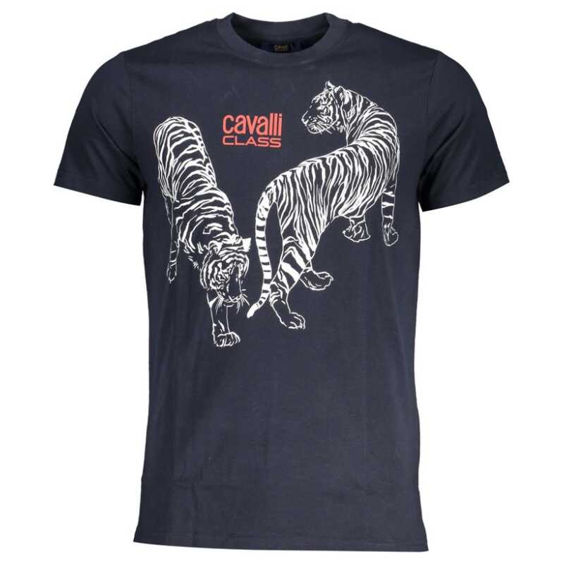 Cavalli Class Blue Cotton T-Shirt, theFeinheit