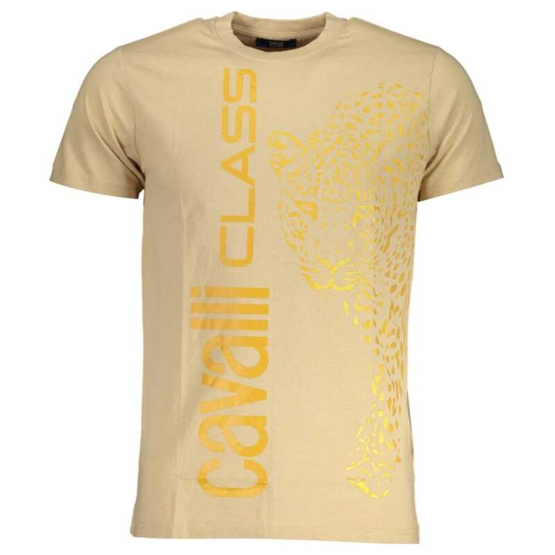 Cavalli Class Beige Cotton T-Shirt, theFeinheit