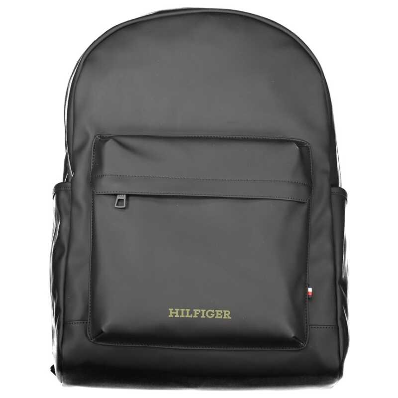 Tommy Hilfiger Black Polyester Backpack, theFeinheit