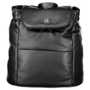 Tommy Hilfiger Black Polyester Women Backpack