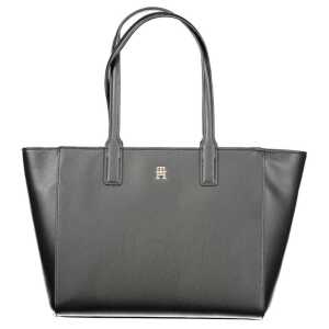 Tommy Hilfiger Black Recycled Polyester Women Handbag
