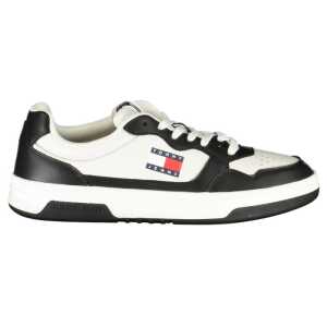 Tommy Hilfiger Black Leather Men Sneaker