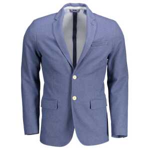 Gant Blue Cotton Men Jacket