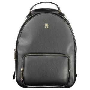 Tommy Hilfiger Black Polyethylene Women Backpack
