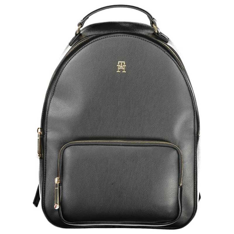 Tommy Hilfiger Black Polyethylene Women Backpack, theFeinheit