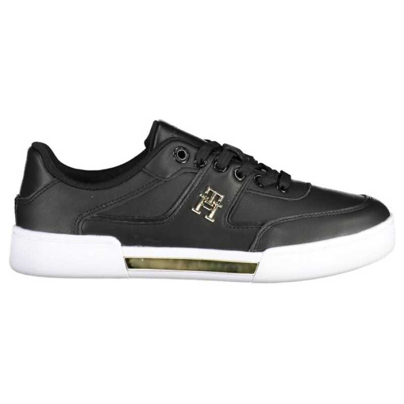 Tommy Hilfiger Black Leather Women Sneaker, theFeinheit