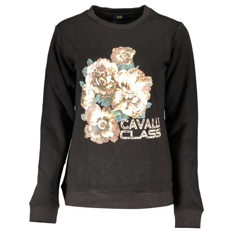 Cavalli Class Black Cotton Sweater, theFeinheit