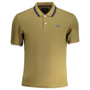 La Martina Green Cotton Polo Shirt