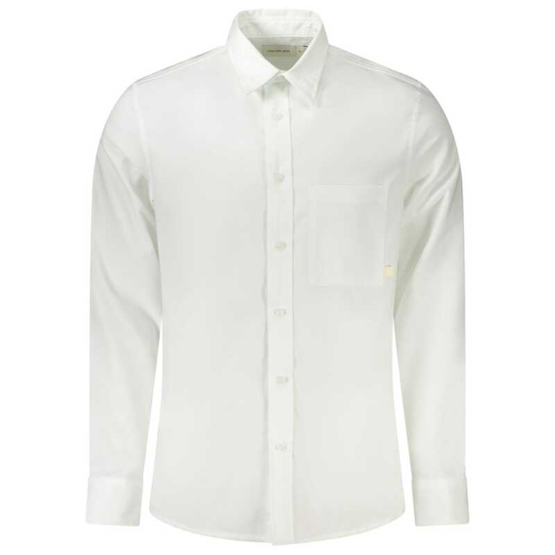 Calvin Klein White Cotton Men Shirt, theFeinheit