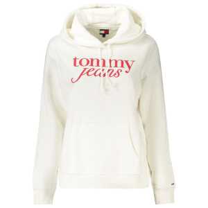 Tommy Hilfiger White Cotton Women's Hooded Sweater
