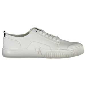 Calvin Klein White Cotton Men Sneaker