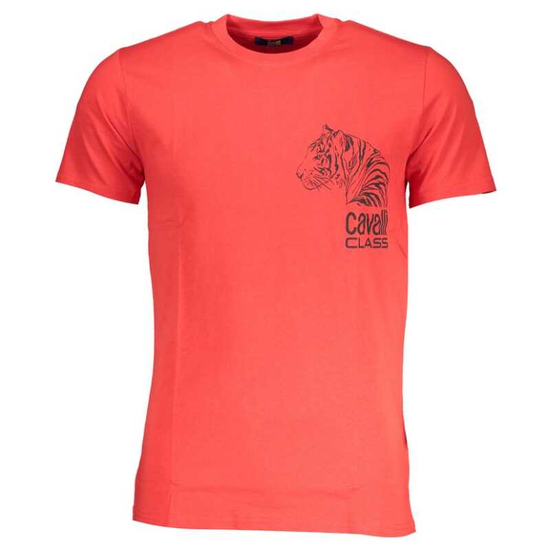 Cavalli Class Red Cotton T-Shirt, theFeinheit