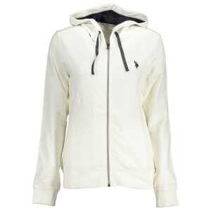 U.S. POLO ASSN. White Cotton Women Sweater