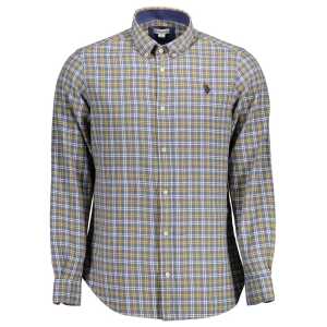 U.S. POLO ASSN. Blue Cotton Men Shirt
