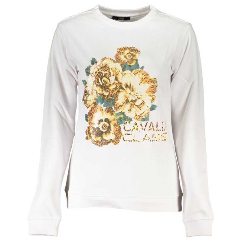 Cavalli Class White Cotton Sweater, theFeinheit