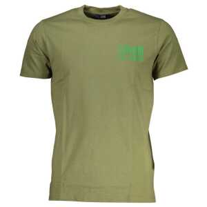 Cavalli Class Green Cotton T-Shirt