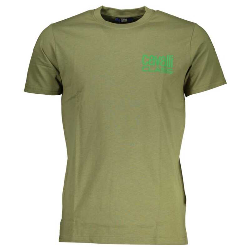 Cavalli Class Green Cotton T-Shirt, theFeinheit