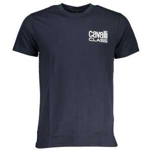 Cavalli Class Blue Cotton T-Shirt