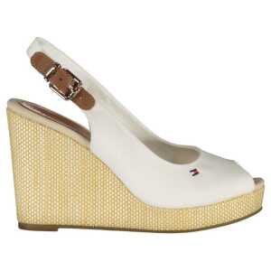 Tommy Hilfiger White Cotton Sandal