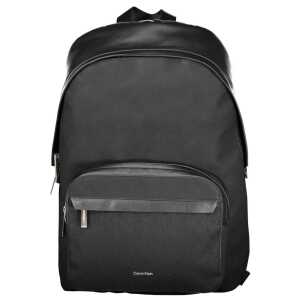 Calvin Klein Black Polyester Men Backpack