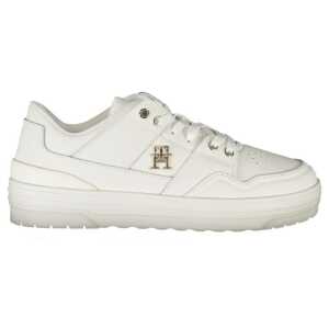 Tommy Hilfiger White Leather Women Sneaker