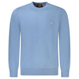 Hugo Boss Light Blue Cotton Men Sweater