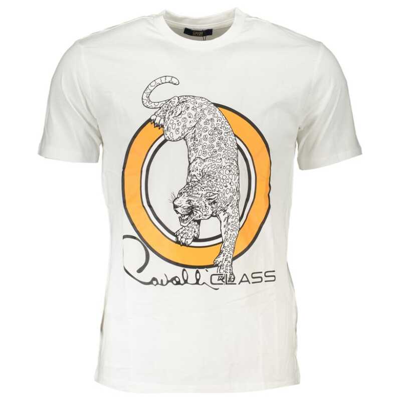 Cavalli Class White Cotton T-Shirt, theFeinheit