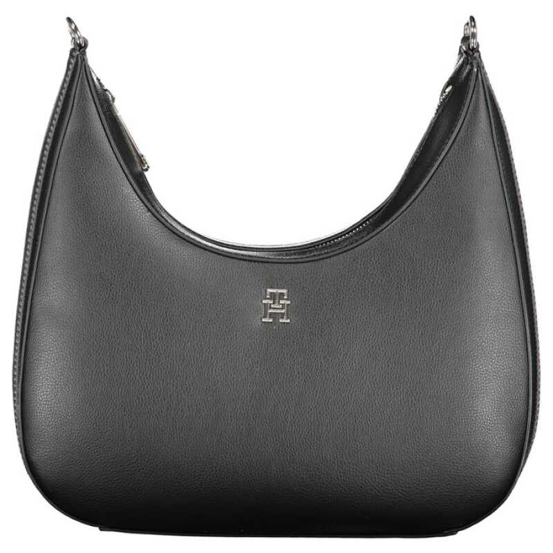 Tommy Hilfiger Black Polyester Handbag, theFeinheit