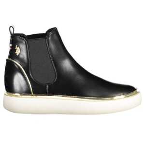 U.S. POLO ASSN. Black Polyester Women Boot