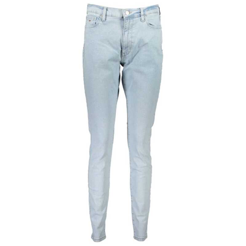 Tommy Hilfiger Light Blue Cotton Women Jean, theFeinheit