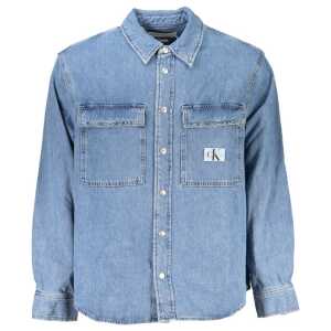 Calvin Klein Light Blue Cotton Men Shirt