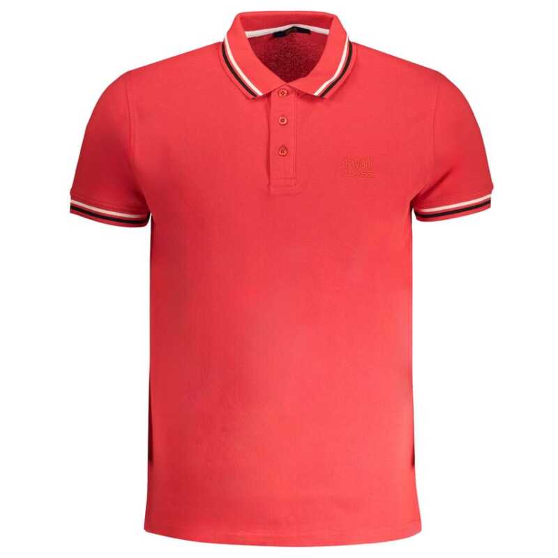 Cavalli Class Red Cotton Polo Shirt, theFeinheit