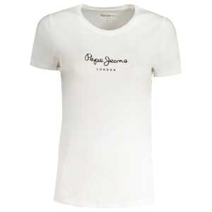 Pepe Jeans White Cotton Tops & T-Shirt